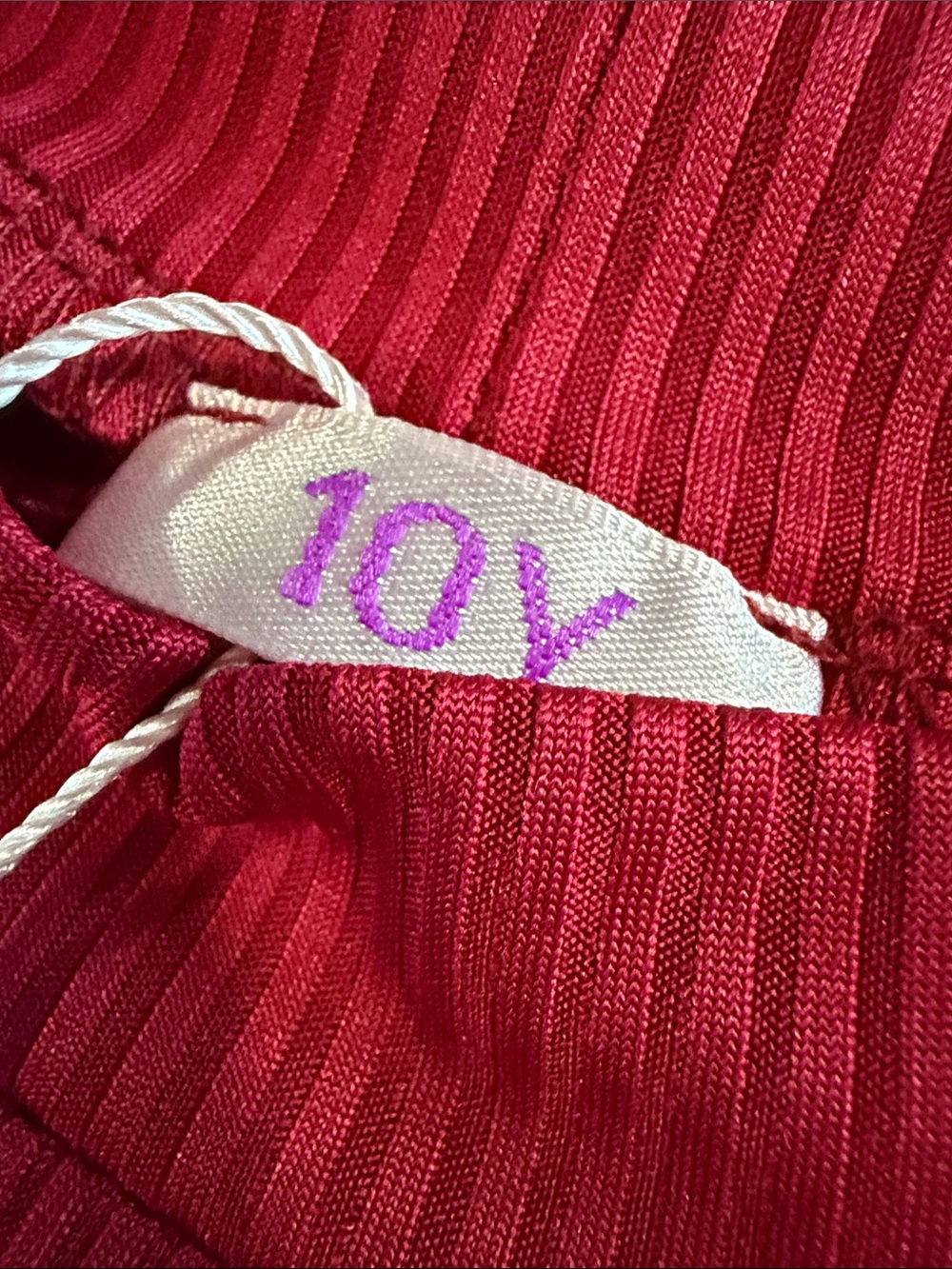 Mock Neck Ribbed Sweater - Red - Picture 3 of 4